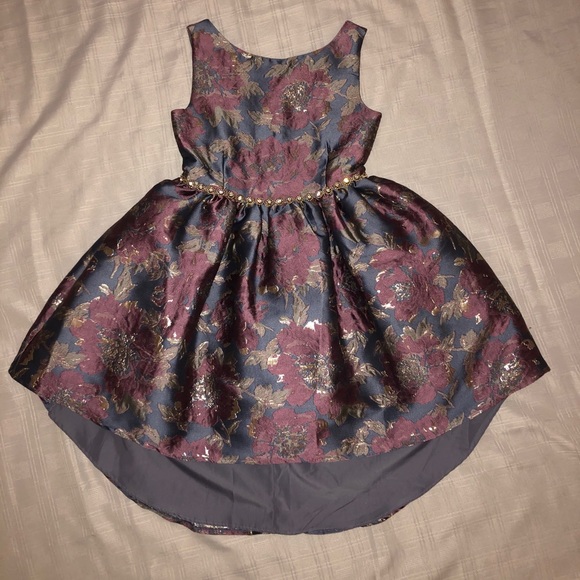 Badgley Mischka Floral Jacquard-Girls size 10 - Picture 5 of 5